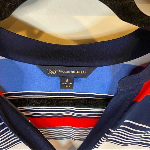 Brooks Brothers striped blouse size 8 - Picture 2 of 5